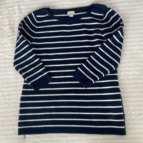 J. Crew Sweaters - J. Crew Navy Stripe Sweater